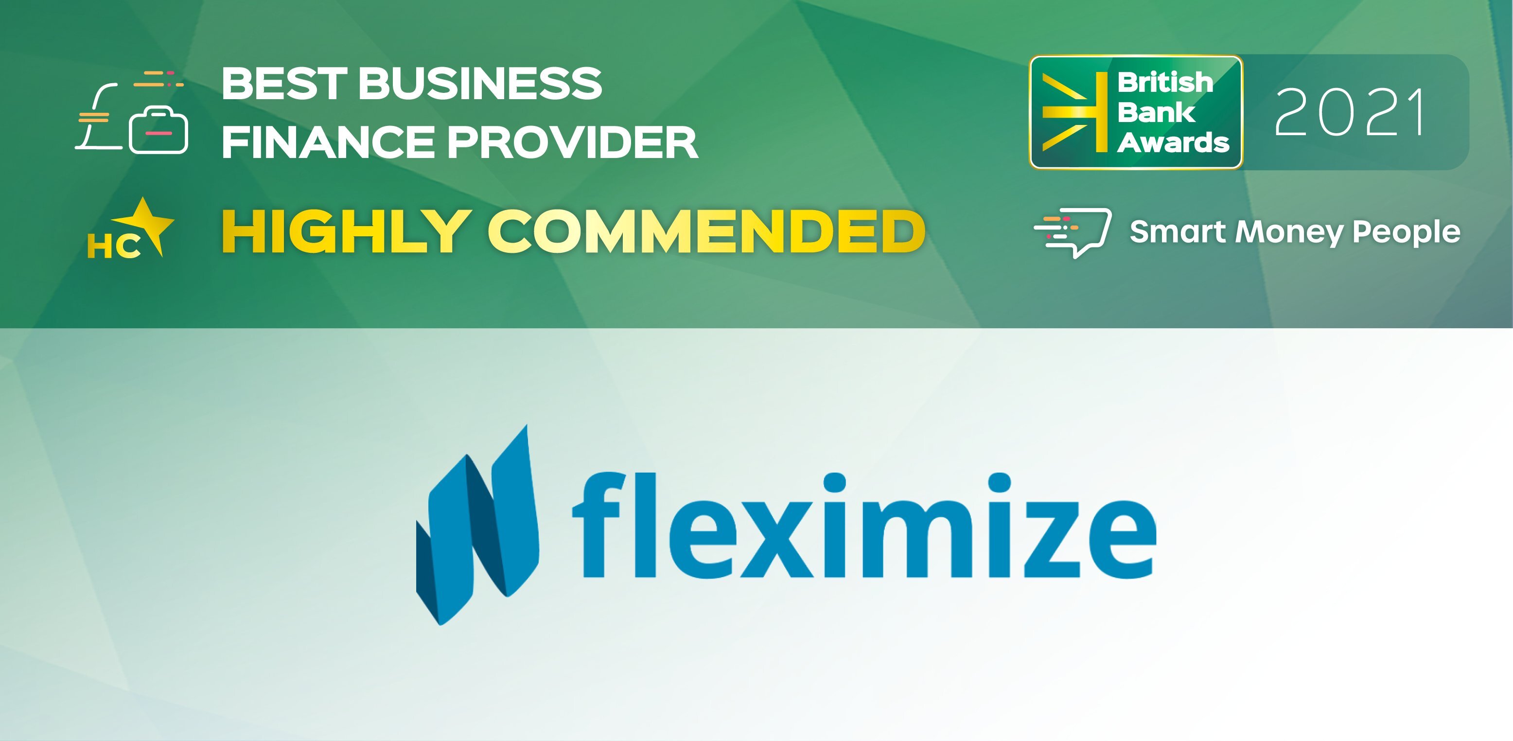 British Bank Awards Highly Commend Fleximize Fleximize