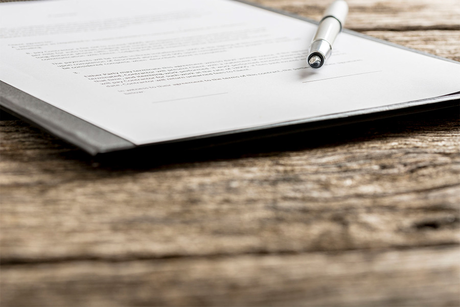 putting pen to paper